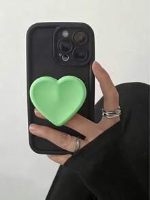 1pc Heart-Shaped Silicone Slouchy Phone Holder, Suitable For Any Smartphone, Adhesive Cushion Stand, Cute Gift Compatible With IPhone, Android, Birthday, Family & Friends - Multicolor - View 13