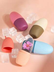 Ice Roller For Face Eyes And Neck, Ice Face Roller, Reduce Migraine Pain,Reusable Massage Silicone Ice Mold With - Multicolor - View 7