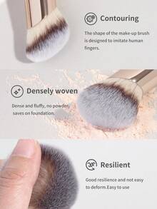 MAANGE Bộ cọ trang điểm chuyên nghiệp bằng hợp kim nhôm, thích hợp mang theo khi đi du lịch, bao gồm cọ nền, cọ má hồng, cọ che khuyết điểm, cọ tạo khối, cọ vát, được làm từ sợi mềm mại, tiện lợi mang theo, thích hợp làm quà tặng cho phụ nữ và các cô gái. - Vàng - Xem 6