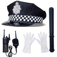 4件套帽子套装，节日派对角色扮演服装配饰 - 彩色 - 查看 7