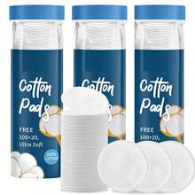 有机棉圆形卸妆棉，低过敏性，不掉毛，面部去角质清洁棉 - 彩色 - 查看 1