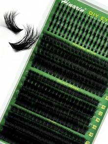 380pcs D-Curl Faux Mink Eyelash Extensions, 19 Rows, 10-20mm Pointed Lashes + 60D + 80D + 100D Anime Style Lashes, 0.07mm Reusable Lash Set For Party, Wedding, Date, Halloween And Daily Wear - D - View 8