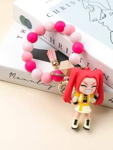 Mattel 女巫猎人硅胶串珠钥匙扣，KPOP卡通包包挂饰，动漫吊坠手链礼物 - 彩色 - 查看 10