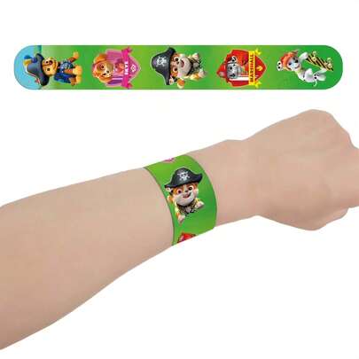  3pcs/5pcs Paw Patrol, Rubble, Chase, Rocky, Zuma, Skye, Everest, Tracker, Tuck, Ella, Rex, WildCat, Liberty Character Clapping Bracelets, Party Favors, Birthday Party Gifts, Party Decorations, Unisex. New Year Gifts, Valentine's Day Gifts, [Random Style]. The Picture Is For Reference Only, The Actual Product Prevails.