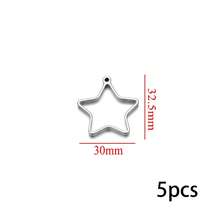1/5件 304不锈钢PVD镀金心形方形UV树脂硅胶模具耳环底座吊坠连接器珠宝制作 - 彩色 - 查看 26