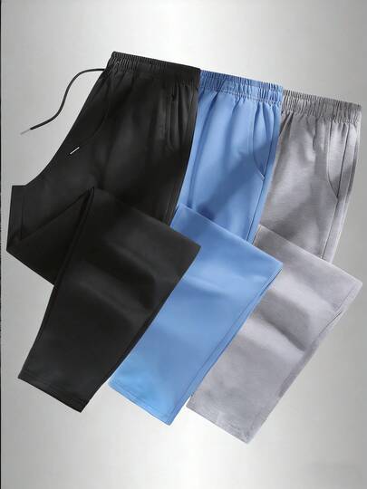 Women's Straight Leg Casual Pants - With Drawstring Waist And Side Pockets, Comfortable Choice For Everyday And Sports