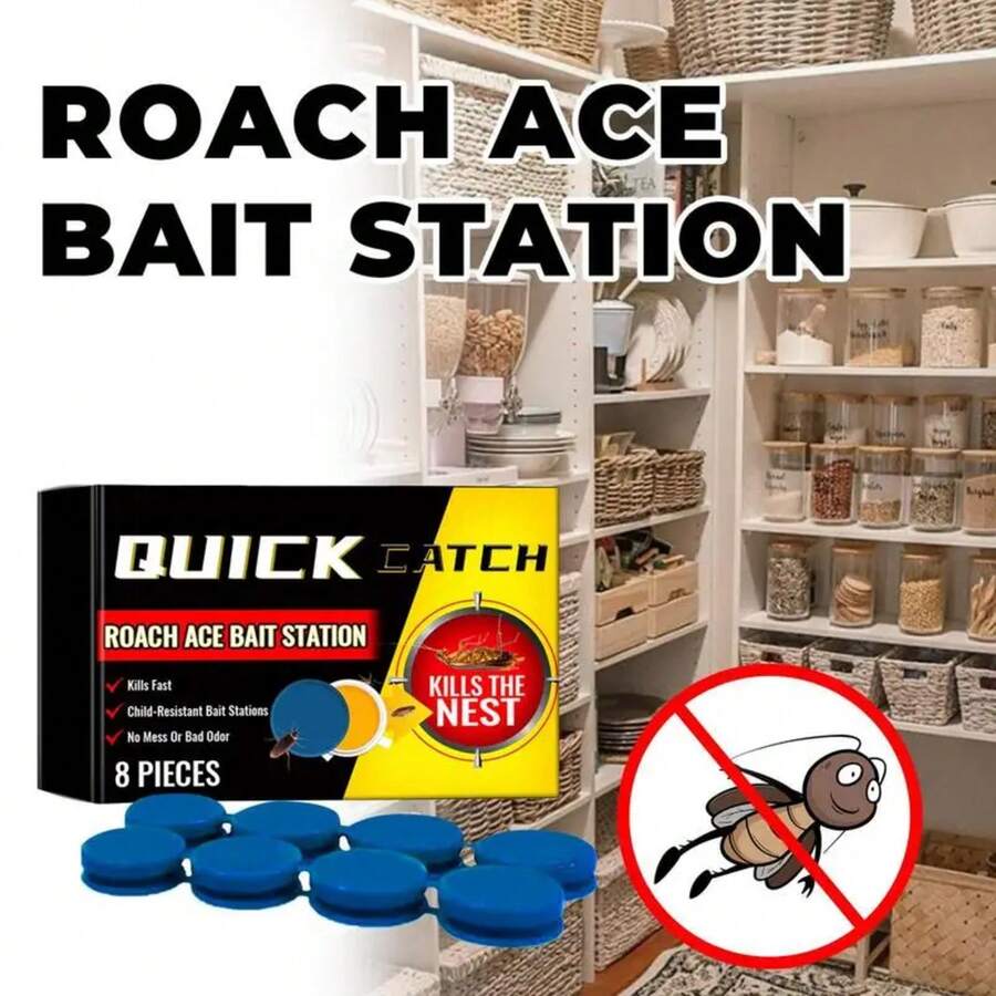 Unwanted Guest Bait Traps 8PCS Portable Multipurpose Bait Station Long-Lasting Bait Stations For Kitchen Wardrobe Bedroom - 1 - View 1