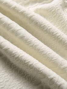 两件套白色 Polo 领男士短袖短裤套装，透气千鸟格纹理面料，基础休闲风，休闲度假风，亨利领，男士休闲套装，可机洗，适合海滩度假、沙滩漫步、休闲外出。 - 白色 - 查看 11