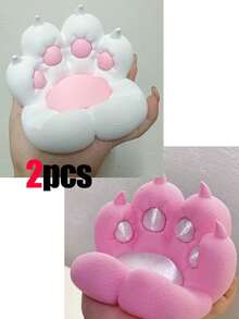 1pc Cute Cat Paw Shaped Desk Phone Holder, Colorful, Novel Design, Convenient Charging, Anti-Slip, Suitable For Multiple Scenarios Including Phone Stand, Slouchy Desktop Stand, Anti-Slip Plastic Tablet Stand, Battery Not Included - Multicolor - View 16