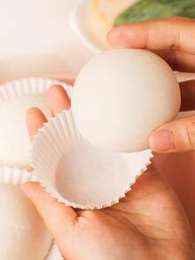 100pcs White Egg Yolk Cake Baking Cups, Oil-Proof Paper Cups For Muffin, Macaron, Baking - Multicolor - View 6