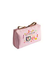 Portable "My Medicine Bag" With Colorful Pill Pattern, Compact First Aid Kit Suitable For Travel And Home, Outdoor Travel Medicine Bag, Available In Multiple Colors, Essential Medical Accessory For Health-Conscious People For Daily/Outdoor/Travel Use, Daily Medical Supplies Organizer - Multicolor - View 12