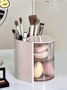 1 hộp đựng đồ trang điểm xoay - Có thể đựng cọ trang điểm, lược, kẹp tóc, dây buộc tóc, móng vuốt tóc và trang sức, món quà hoàn hảo cho Ngày của Mẹ/Lễ Phục Sinh/Lễ Tạ Ơn - Nhiều màu - Xem 13