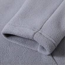 TIANXICO Men's Fleece Jacket Full Zip With Pockets Warm Lightweight Winter Jacket Running - Grey - View 10
