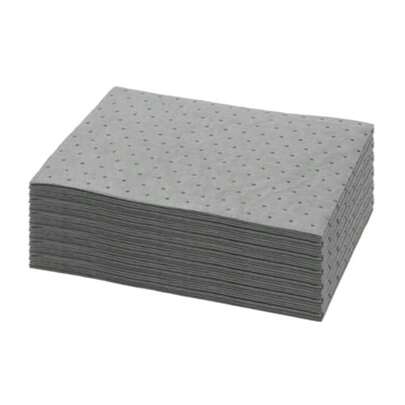 Oil Absorbent Pads - Heavy Duty Water And Oil Absorbent Mat Garage And Kitchen Protector 100 Pcs White 9.8x13 Inches (Grey-10pcs)