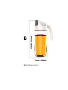 Bình đựng dầu ăn bằng thủy tinh, bình đựng dầu chống rò rỉ, bình đựng dầu ăn nhà bếp, bộ bình đựng nước tương, giấm và gia vị gia đình, hộp đựng chuyên dụng. - trắng - Xem 13