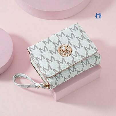 Carteira de Couro Feminina com Fecho Seguro e Zíper Porta Cartões e Leve Acabamento Sofisticado