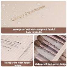 Multi-Layer, Large-Capacity, Detachable Cosmetic Bag; Travel-Inspired Cosmetic Storage; Brush Storage; Universally Portable Beauty Product; Suitable For Both Men And Women. - 柔和淡色 - 查看 7