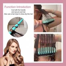 Curly Hair Brush,2026 Curly Hair Products Curl Defining Brush, Bounce Defining Hair Shaping For Women Men Reduce Pulling And Separa Thanksgiving Christmas Gifts - 粉色 - 查看 4