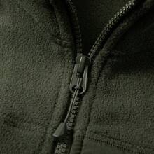 TIANXICO Mens Fleece Jacket Full Zip With Pockets Warm Lightweight Winter Jacket Thermal - PALEGREEN - View 7