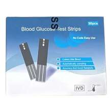 Kit de Prueba de Glucosa 50 Lancetas,50 Tiras Reactivas y Disparador - Blanco - Ver 3