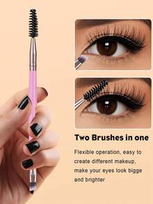 24件套化妆工具套装，包括：7支化妆刷套装+1个多功能防水拉链化妆包+1套化妆刷清洁工具+4个迷你气垫粉扑+4个迷你化妆海绵+4个化妆海绵+2个手碗挂绳+1个发带，一应俱全，新手友好 | 方便旅行携带，送礼佳品 | 新手/女性的完美之选 - 彩色 - 查看 3