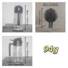 1pc 400ml Refillable Olive Oil Sprayer Bottle, PET Material With Measurement Scale + Olive Oil Sticker, Suitable For Olive Oil, Cooking Oil, Soy Sauce, Vinegar And Other Liquids - Multicolor - View 12