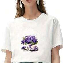 1 pieza/2 piezas/3 piezas Parches de transferencia de calor para el té de la tarde, planchables y lavables, adecuados para camisetas, vaqueros, suéteres, bolsos, almohadas, cojines. Reina - 3 piezas-S - Ver 5