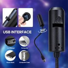 1pc LED Galaxy Projector Lamp, 1 Light Source + 10/6/3 Pattern Switching, Starry Sky Lighting Night Light, Ceiling Photo Background Decor Lamp, 360° Rotatable, Suitable For Bedroom, Living Room, Holiday Decoration - Black - View 10