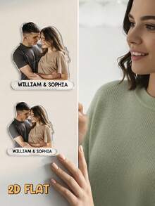 1PC Custom Personal Photo Acrylic Photo Fridge Magnet - Photo Portrait Fridge Magnet - As Shown4 - View 7