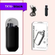 Recortador de pelo de nariz para hombres, removedor de pelo de nariz portátil, recortador recargable por USB para nariz y orejas, cortador de pelo de nariz eléctrico C8NO - TX16-Azul Conjunto A - Ver 9