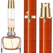 5ml Refillable Perfume Atomizer - Portable Mini Cologne Dispenser For Travel (Orange) - Orange - View 1