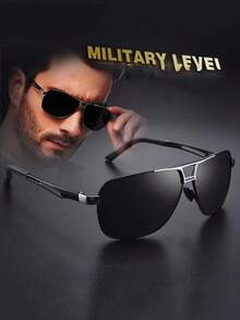 Retro Men's Pilot Metal Fashion Glasses Fashion Elegant Fashion Glasses Popular Stylish Lens - Multicolor - View 11