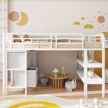 Kids Bed Frames, Headboards & Footboards - White + Metal + 90cm*200cm - View 4