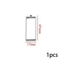 1/5件 304不锈钢PVD镀金心形方形UV树脂硅胶模具耳环底座吊坠连接器珠宝制作 - 彩色 - 查看 20