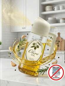 1个400毫升塑料二合一喷油瓶，多功能倾斜喷油器，带刻度，压力式防漏设计，硅胶密封圈防止油溅，适用于橄榄油、食用油、酱油、醋等，厨房烹饪、烘焙、烧烤必备工具，不可放入洗碗机清洗（冬季低温可能会影响喷油效果）。 - 彩色 - 查看 25