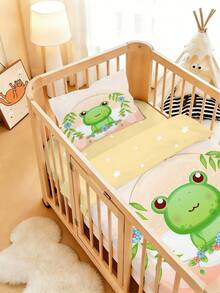 1 Set Of Baby Duvet Cover Set, Cute Frog Pattern Duvet Cover, Polyester Material, Digital Printing, Suitable For Baby Crib, All Seasons, Gifts, Babies. - Multicolor - View 4