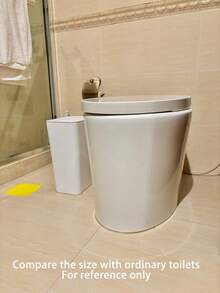 1pc Odor-Proof Trash Can With One-Touch Lid - Square Design, Easy Cleaning For Bedroom, Kitchen, Living Room And Public Spaces - Multicolor - View 11