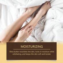 OUHOE Turmeric Body Scrub - Gentle Exfoliating Scrub To Remove Dead Skin, Moisturizing And Hydrating For Body And Feet - Honey - View 6