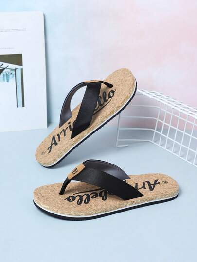 Men's Summer Flip Flops - Anti-Slip Beach Outdoor Sandals Size EU41-46 (US7-11)