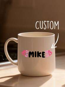 可定制姓名个性化礼品马克杯，多种颜色可选，可水洗，适用于啤酒、果汁、牛奶、咖啡，是特殊场合的独特礼物，可定制照片咖啡杯，可定制户外露营杯，圣诞节定制礼物，个性化周年纪念照片马克杯，送给家人的完美礼物 - 多色 - 查看 2