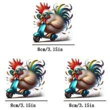 1pc/2pcs/3pcs Cycling Chick Heat Transfer Patches, Iron-On And Washable, Suitable For T-Shirts, Jeans, Sweaters, Handbags, Pillows, Cushions - L - View 4