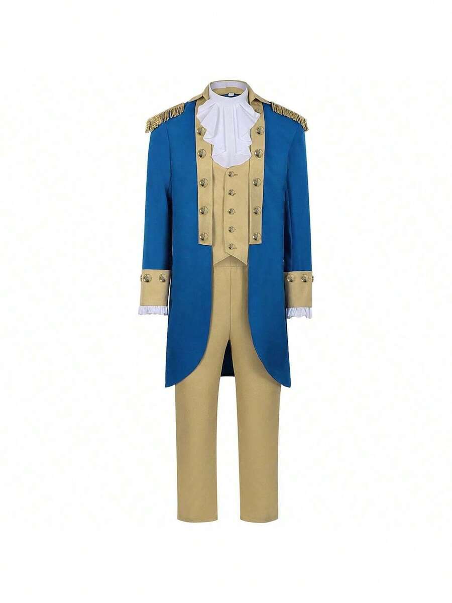 Men Cosplay Clothing - Blue - View 1