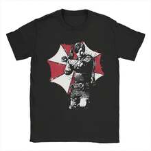 Residents Evils T Shirt Men's Cotton Clothing Funny  Game Umbrella Crewneck Short Sleeve - màu đen - Xem 1