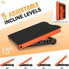 Steel Slant Board Calf Stretcher For Squats, 600LBS Heavy-Duty Weight Capacity Adjustable Incline Balance Board, Sturdy Metal Stretch Board For Calf & Lower Limb Stretching, Professional Fitness Board For Home Gym Commercial Studio Daily Training & Squat Preparation - trái cam - Xem 4