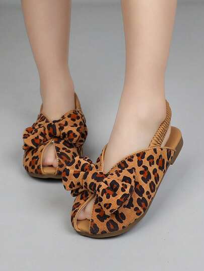 Girls' Lovely Sweet Flat Sandals, Fashion Princess Style Beach Shoes, Comfortable, Lightweight, Non-Slip Dress Shoes Suitable For Weddings, Performances And Parties, Suitable For All Seasons