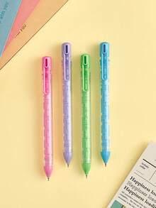 4支/盒 可按压式凝胶笔，迷宫系列，趣味十足且物超所值的学生文具笔，适用于书写、考试和答题 - 迷宮 - 查看 2