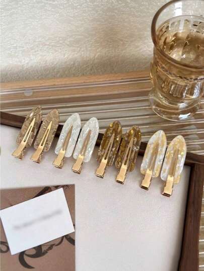 3/6/9pcs Seamless Hair Clips, Hair Accessories, Holiday Decorations, Hair Clips, Side Puff, Damage-Free Hair Clips, Women Hair Accessories, Home & Bathroom Decor, Autumn Decor, Back To School, Seamless Hair Clips, Women Summer Side Puff Hair Clips, Face Washing & Makeup, Face Mask, Duck Clip, Holiday Gift, Halloween Gift, Hair Clips, Ins Style Hair Clips (Random Color)