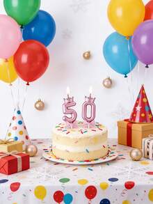 粉色0-9数字生日蛋糕装饰，3D数字蛋糕插牌，0-9数字生日蜡烛，18岁、30岁、40岁、50岁、60岁生日蛋糕装饰，皇冠蝴蝶结生日蜡烛，粉色蝴蝶结生日蛋糕装饰，适用于派对、婚礼、周年纪念装饰 - 多色 - 查看 7