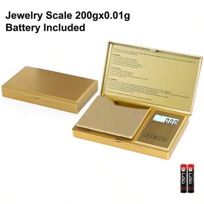 Small Jewelry Scale 200g/0.01g Mini Gold Digital Scale Precision Gold Scale For Jewelry Powder Gold Gram Scale
