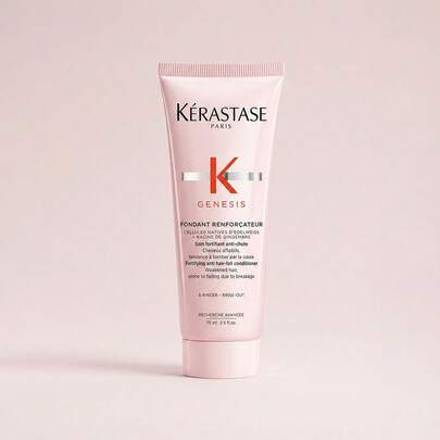 Kérastase 75毫升 Kashi Genesis 护发素，适用于易断受损发质，质地轻盈，不含硫酸盐和硅油，适合所有发质，强韧修护。